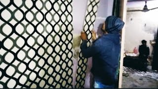 PVC paling on wall new design / wall design