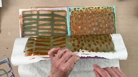 Big Giant Gel Prints–Tutorial Tidbits