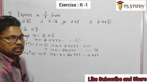 Seba Class 9 Maths  Revision Exercise R-1 question no 9 Solutions.