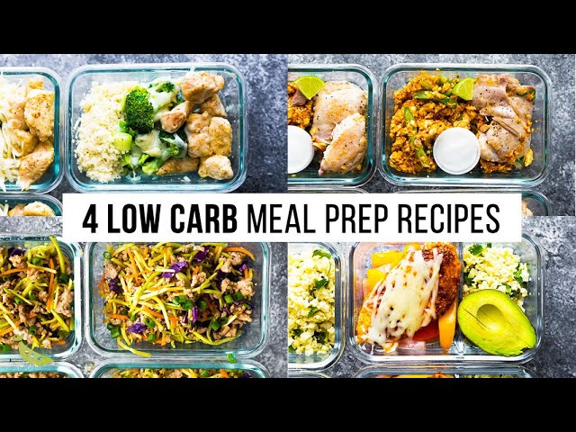 4 LOW CARB meal prep recipes - The Home Recipe