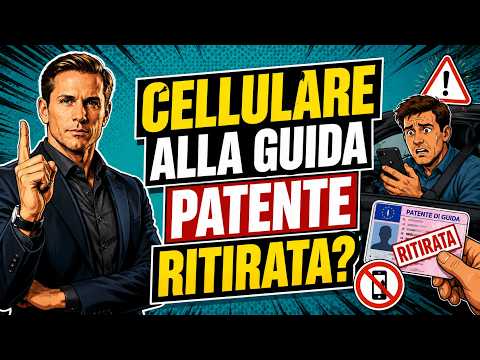 CELLULARE ALLA GUIDA: TI TOLGONO LA PATENTE SUBITO? Ecco la verità | Avv. Angelo Greco thumbnail