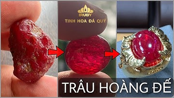 Nhẫn Nam Ruby huyết kính tuổi Sửu - Khách hàng có nên mua Đá Quý Thô? Mr. Vinh Bình Dương - IRUBY