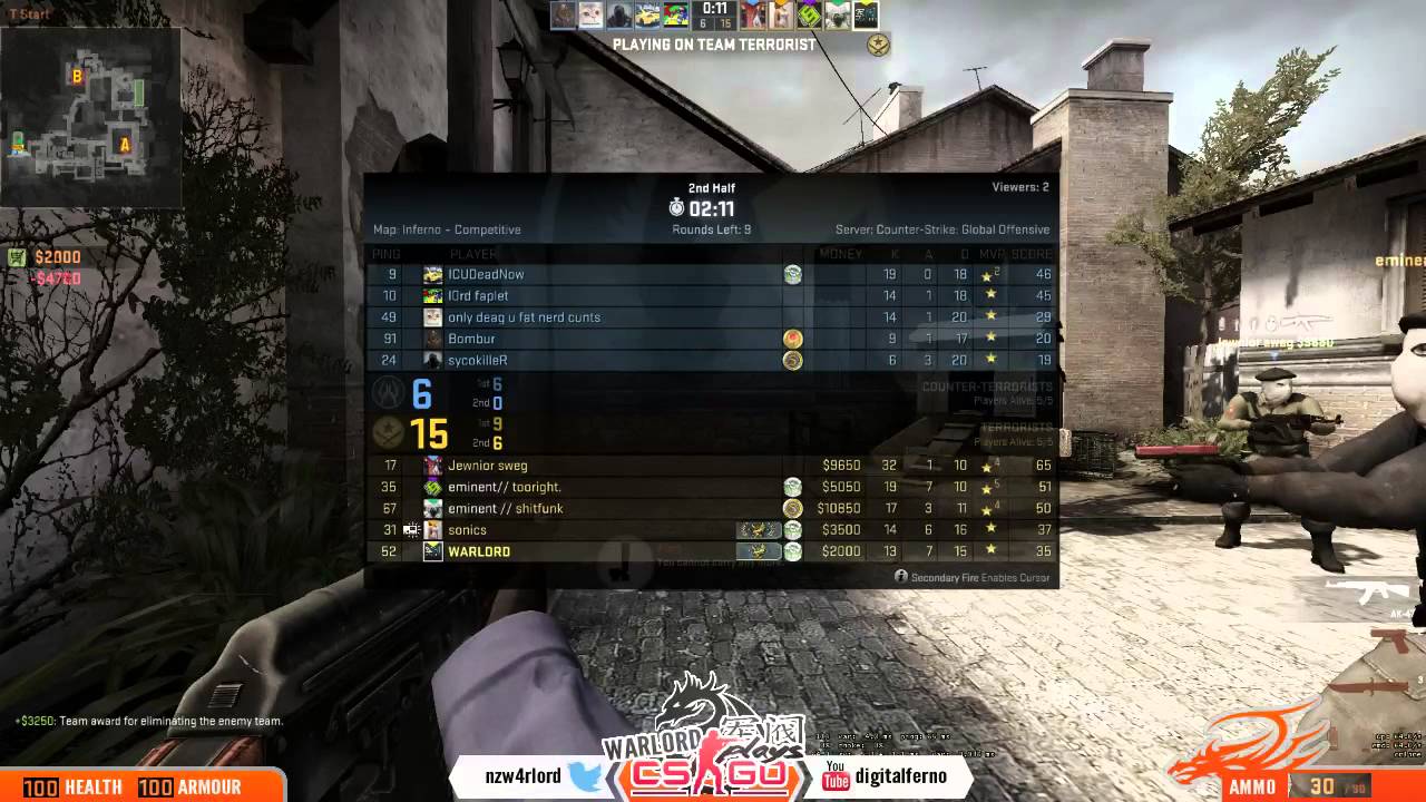 CS:GO MM w/ Sonics, Spunj - 6 / 6 - YouTube