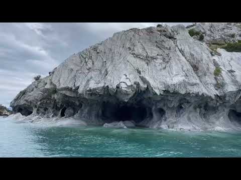 We visit the Cathedrales Marmoles in Puerto Rio Tranquilo