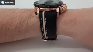 Relogio Masculino Preto Dourado Luxo Lige 9899 Original - Loja Time