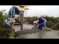 Concrete Mixer Truck Road Construction - How to Pour a Concrete Driveway