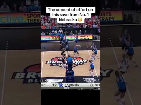 The Huskers went all out for the point 😅