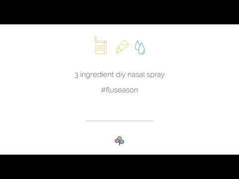 वीडियो: नमकीन नाक स्प्रे बनाने के 3 तरीके