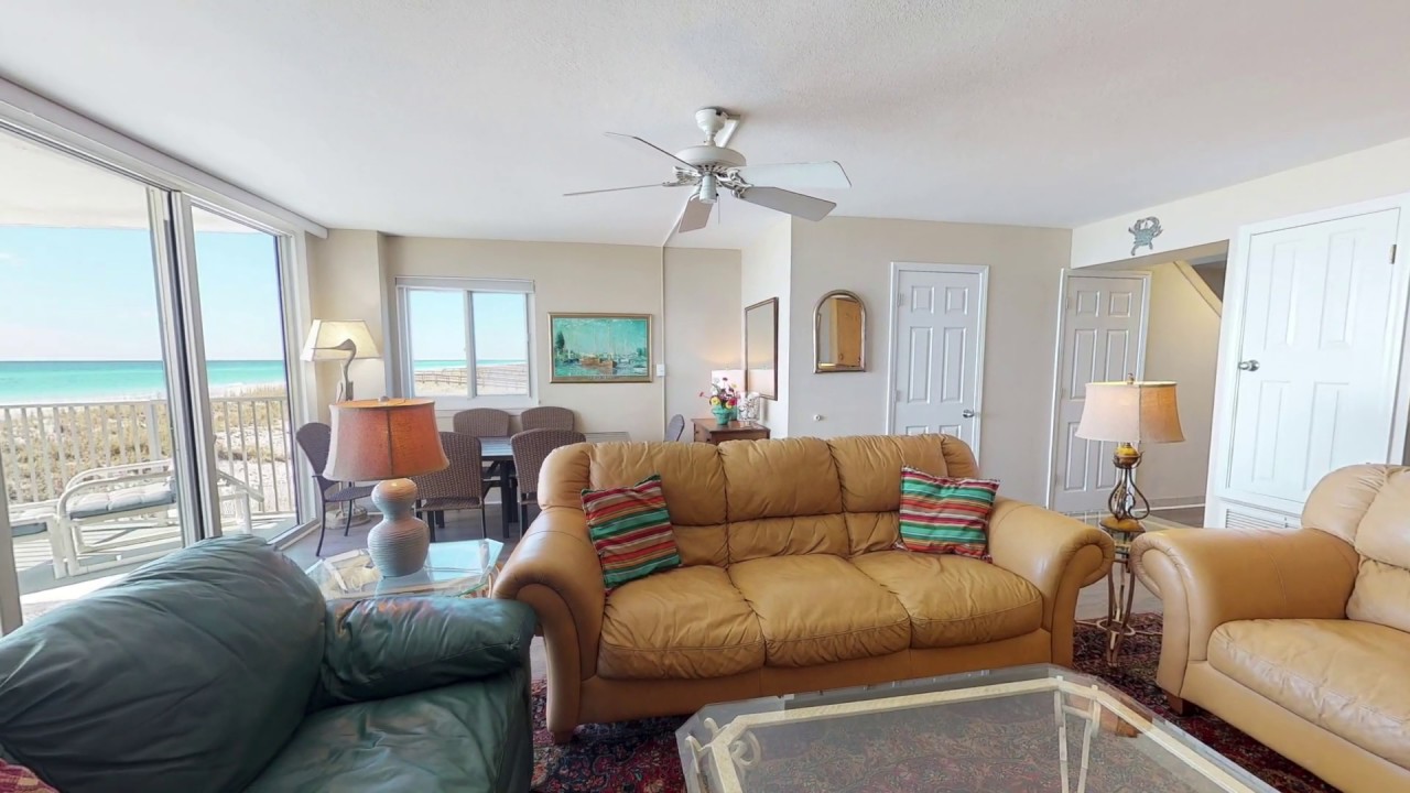 Gulf Front Townhouse Condo 3 BR, 2 1/2BA B Amazing View From 2 Balconies