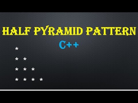Half pyramid Pattern Printing in C++(Explained in Marathi)