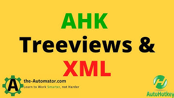 Maestrith & I were playing with XML, Treeviews, &Objects in AutoHotkey