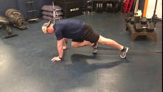 Push up Plank w Hip Flexion