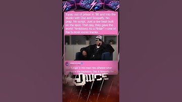 Thumbnail of 😲 TUPAC OUT OF PRISON in '95 and into the studio with DAZ & SOOPAFLY. No Prep. No Script.