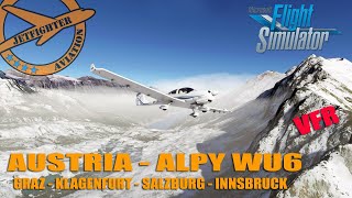 MSFS2020 - WORLD UPDATE 6 ALPY  *VFR FLIGHT* GRAZ - KLAGENFURT - SALZBURG - INNSBRUCK