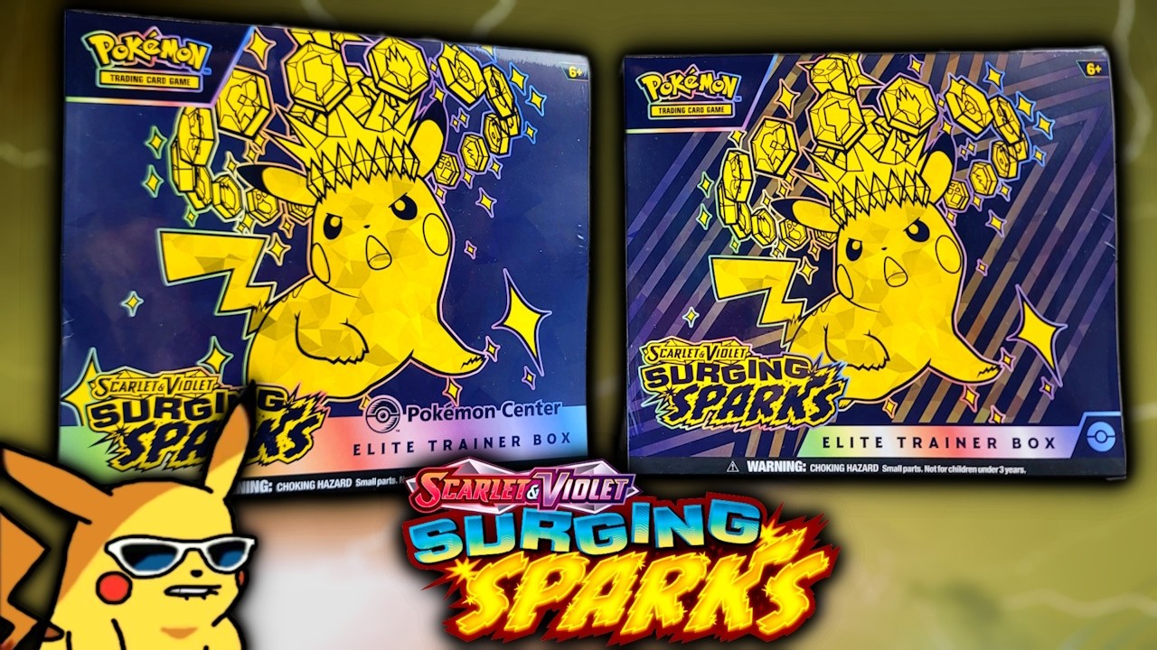 Surging Sparks! - Pokémon Center VS Retail ETB! (3,000 Subs!!)