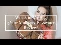 Mulberry Bayswater Review- 3 years on & Whats In My Bag! | Alice Chidgey