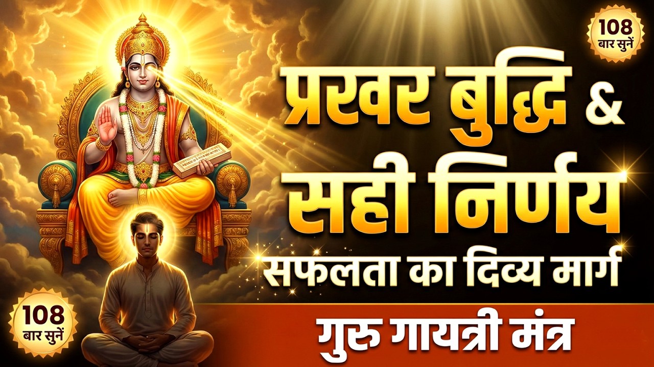 गुरु गायत्री मंत्र: प्रखर बुद्धि, सही निर्णय और सफलता का दिव्य मार्ग | Gayatri Mantra | Vedic Mantra