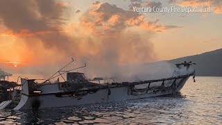 The dive boat conception became engulfed in flames on monday,
september 2, 2019 off southern california coast. passengers were
sleeping a below de...