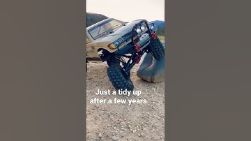 My scx10 ii honcho after a full chassis re-spray and a clean #crawler #honcho #scx10ii