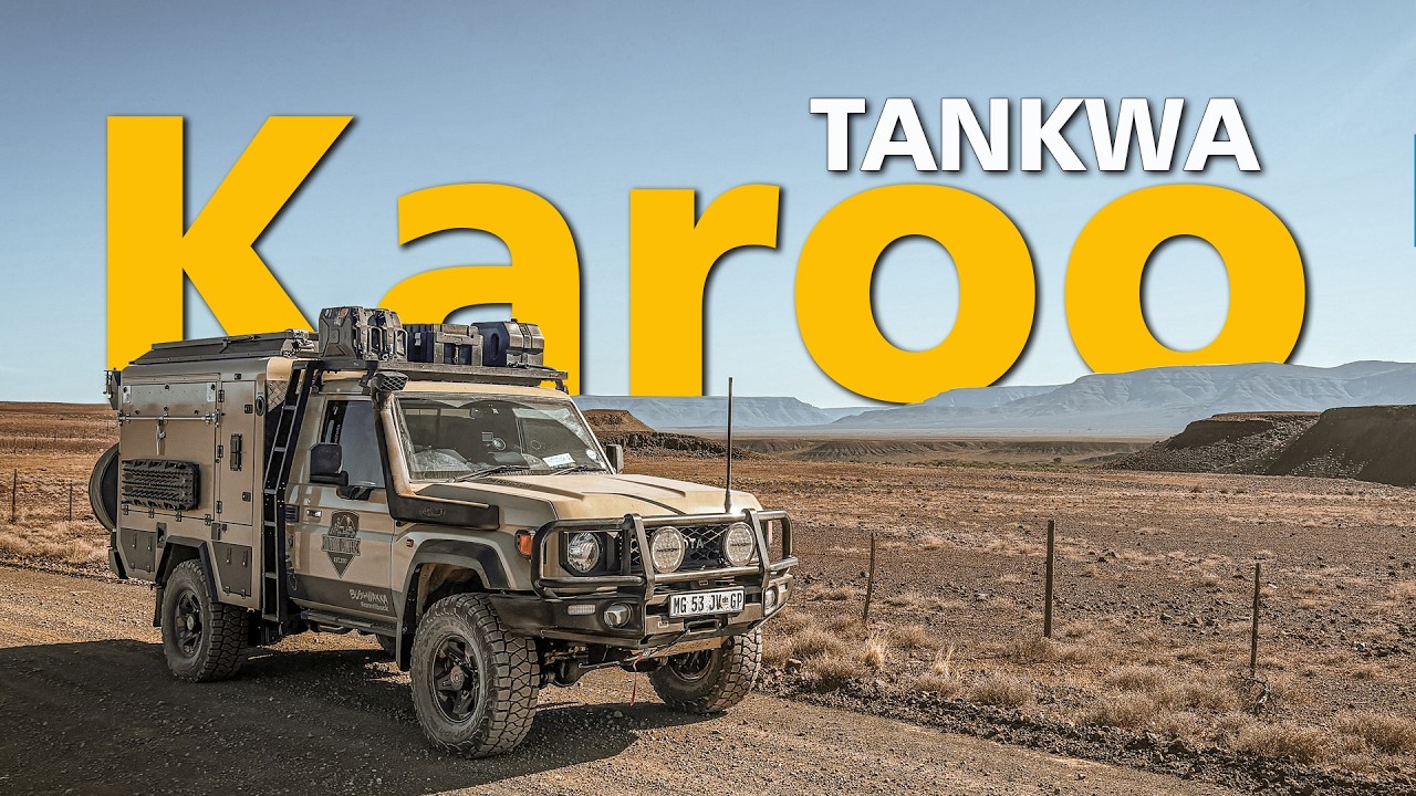 We camp in the new Land Crusier 2.8 Kamelback in the Tankwa Karoo