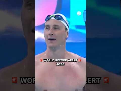 Witness history! 🤯 Cameron McEvoy with the new 50m Freestyle WR: 20.88 🚀 #worlrecord #swimming