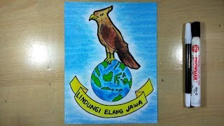 Cara membuat poster melestarikan hewan langka mudah