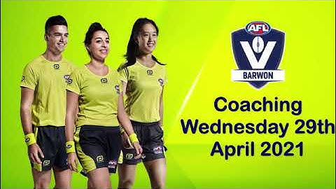 AFL Barwon Coaching   Stand Rule and 50m Penalties