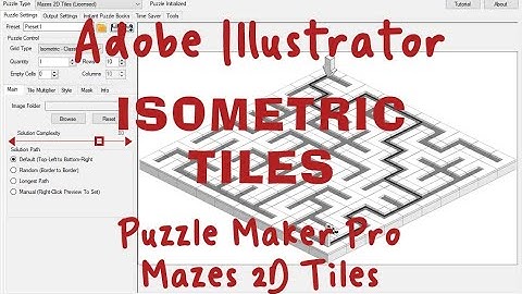 How to Create Isometric Tiles in Illustrator for use in Puzzle Maker Pro - Mazes 2D Tiles