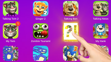 Tom Friends, Zombie Tsunami, Talking Tom Fans, Android IOS Games, American Gameplay by JS UYE