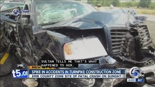 Spike in accidents in Ohio Turnpike construction zone