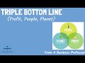 Triple bottom line profit people planet  from a business professor