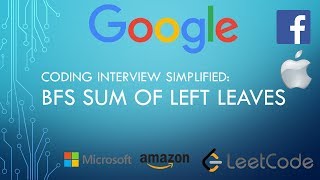 Coding Interview Tutorial 116 - Iterative Sum of Left Leaves [LeetCode]