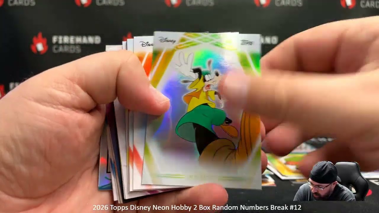 4/27/2026 2026 Topps Disney Neon Hobby 2 Box Random Numbers Break #12