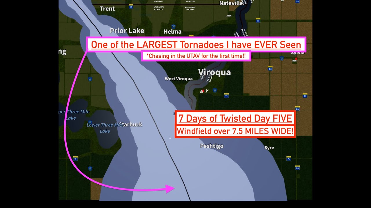 One of the LARGEST Tornadoes I have ever seen! (7 Days of Twisted Day 5 ...