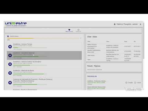Unimestre EAD - Novo layout do dashboardo do aluno