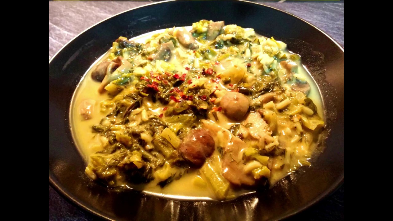 Μαγειρίτσα με μανιτάρια (vegan συνταγή) 🍵 for health 🍵