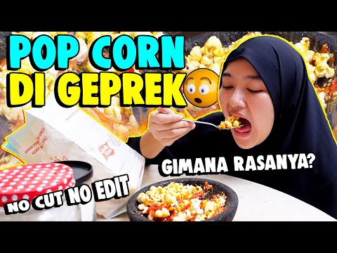 SEKTE BARU POP CORN PAKE SAMBEL GEPREK !! NO CUT NO EDIT !