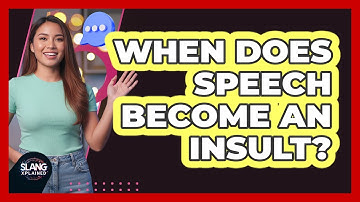 When Does Speech Become An Insult?