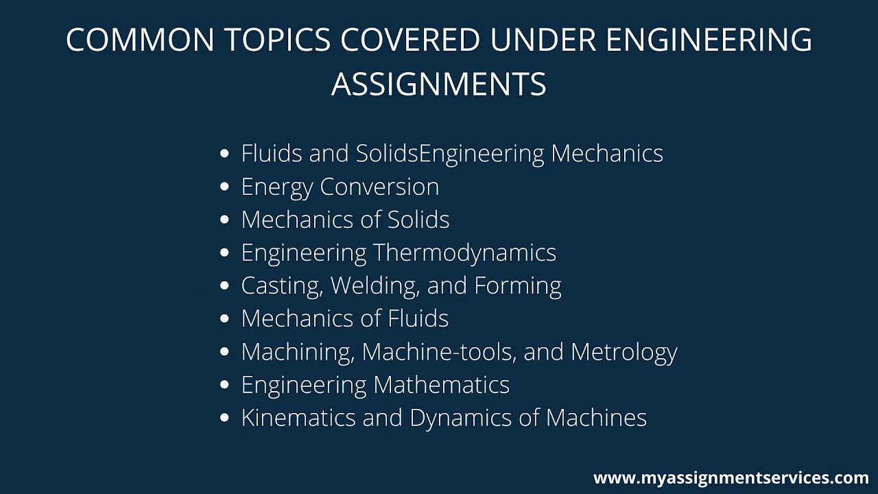 Significance Of Engineering Assignments| Engineering Assignment Help
