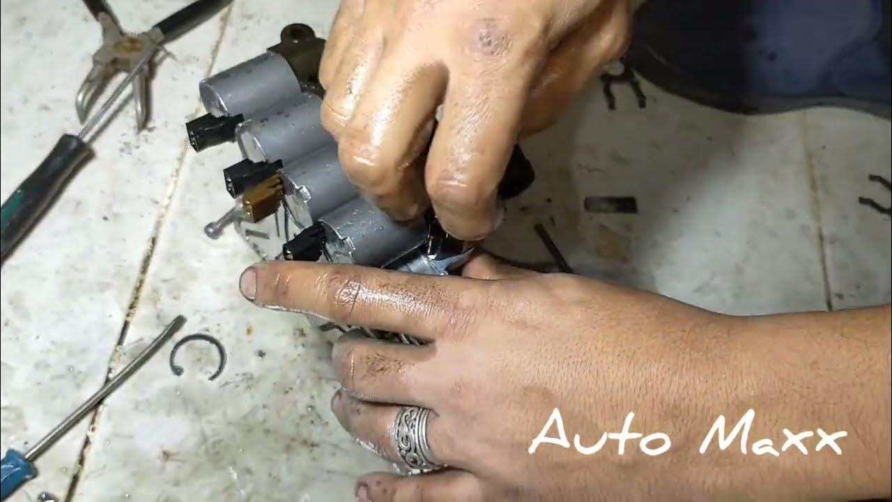 vw skoda gearbox mechatronics disassembly.. فك ميكاترونيكس سكودا فولكس