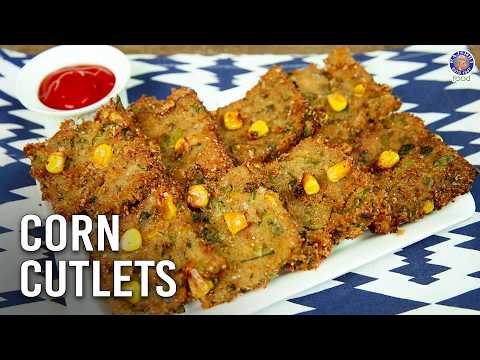 Crispy Corn Cutlet Recipe | Perfect Veg Monsoon Snack | Indian Pattice | Corn Kebab In Mins