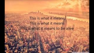 "This Is What It Means" - Danny Gokey (Lyrics)