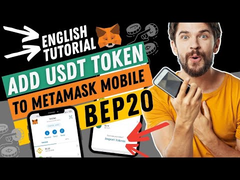   How To Add USDT To Metamask Mobile Wallet Add USDT Token To Metamask App English Tutorial