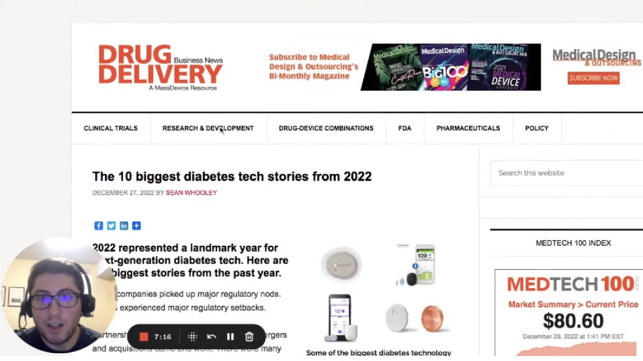 Drug Delivery Business News -  End Of The Year 2022 Recap
