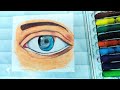 How to draw eye with oil Pastel colour ❓😍✨🧿🤔🌈#art #colourpapercraft #paintingdrawing