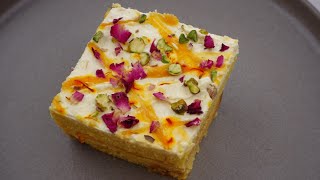 10 Minutes Mango Milk Cake,No Baking Dessert,Eid Special Cake By Recipes Of The World