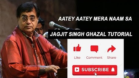 How To Play Aatey Atey Mera Naam Sa Reh Gya - Jagjit Singh GHAZAL on Harmonium & Piano EASY TUTORIAL