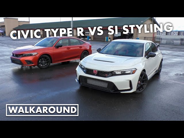 ordningen møde klippe Honda Civic Type R vs Civic Si Styling Differences - YouTube