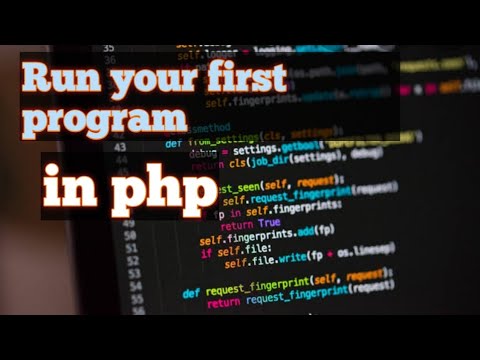 Create /run your first program in php in urdu/hindi