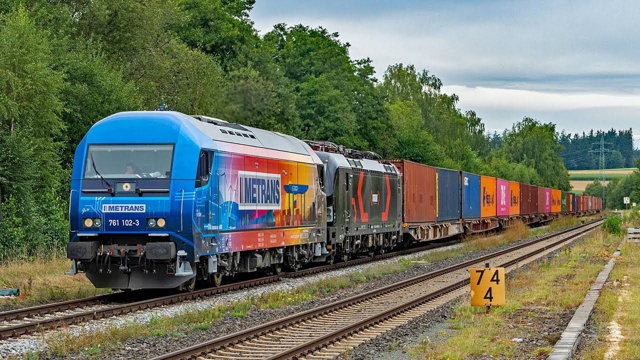 Elbtal-Umleiter, Metrans, Dampfsonderzug mit 01 519, SETG, Flex EuroDual uvm auf der Frankenwaldbahn